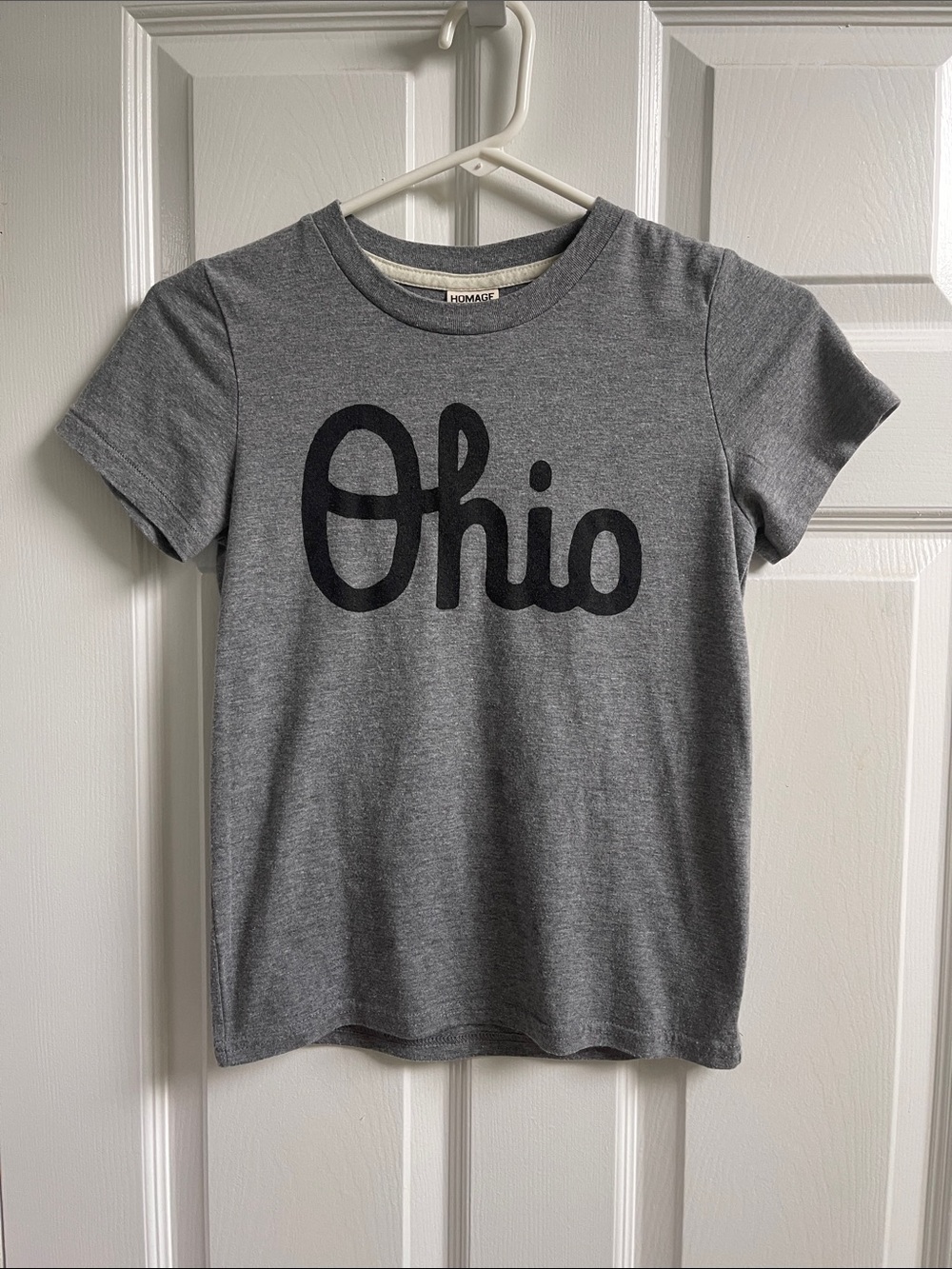 HOMAGE Grey 'Ohio' Short Sleeve Tee